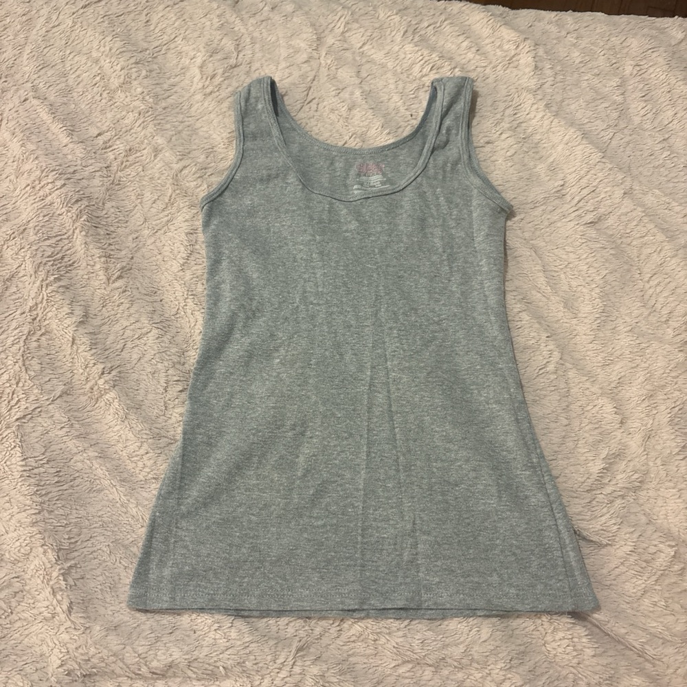 Gray Sleeveless Tank Top
